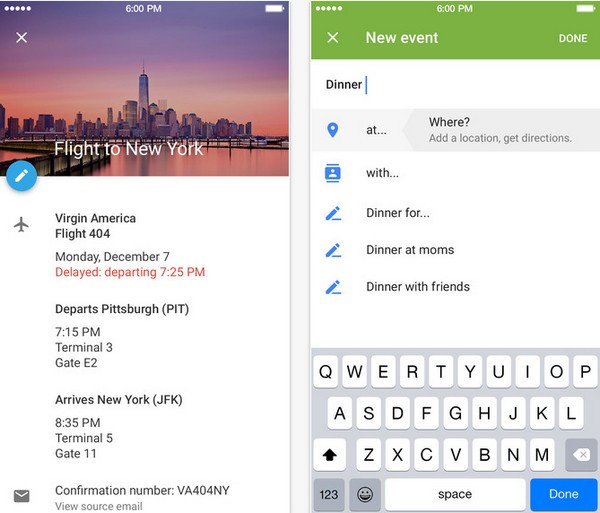 Google Calendar app