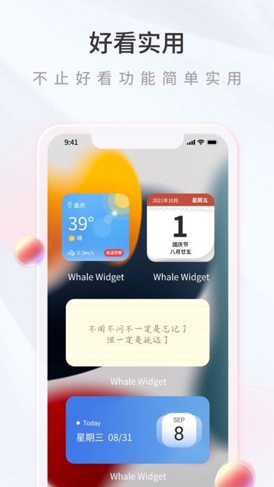 鲸鱼小组件iOS