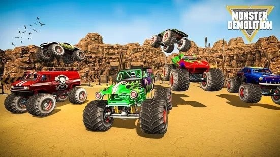 怪物卡车撞车特技