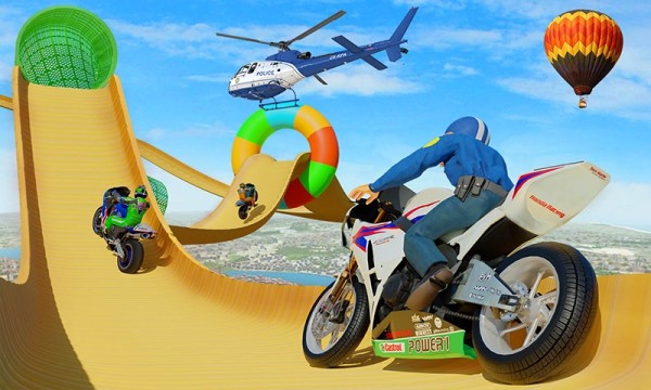 警察摩托斜坡竞速 警察摩托斜坡竞速