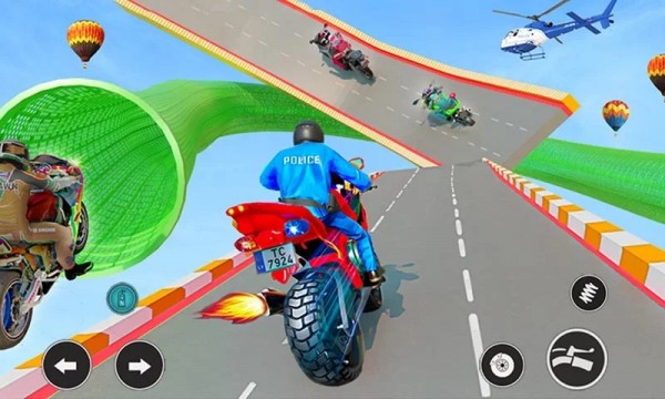 警察摩托斜坡竞速 警察摩托斜坡竞速