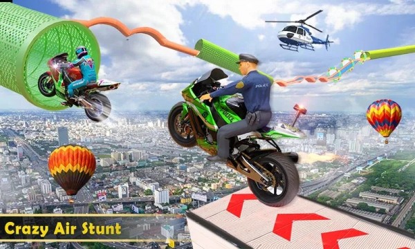 警察摩托斜坡竞速 警察摩托斜坡竞速