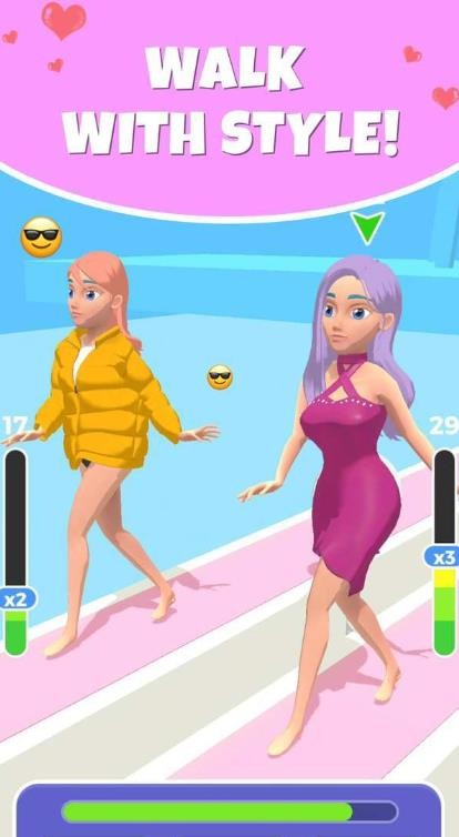 时装秀走秀美女