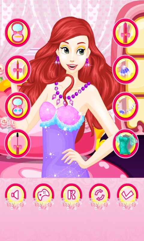 小美人鱼公主婚纱装扮