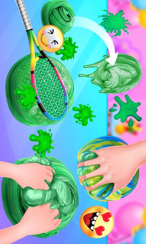 DIY彩虹化妆史莱姆