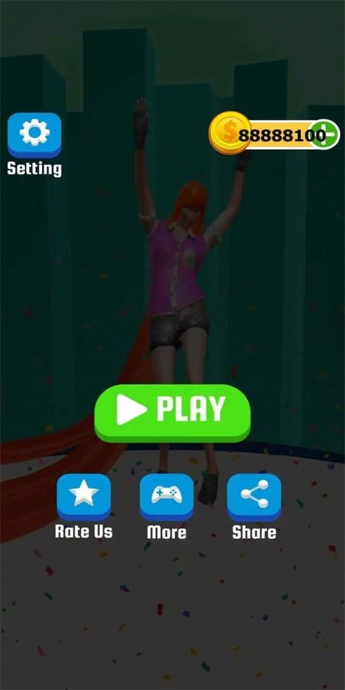 头发挑战跑步者