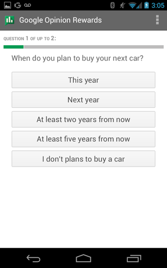 Google Opinion Rewards