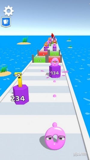 合并数字跑