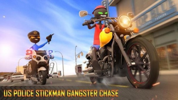 火柴人警察摩托追逐 火柴人警察摩托追逐