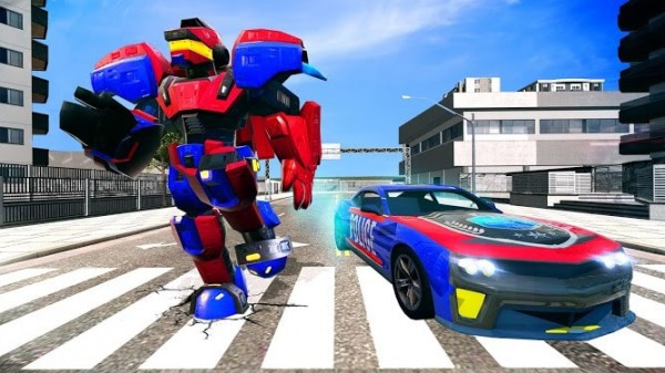 警察机器人英雄改造机器人