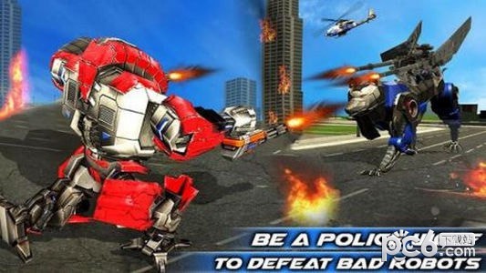 空军机器人警察狼直升机 空军机器人警察狼直升机