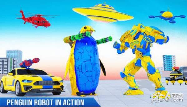 警察企鹅机器人汽车 警察企鹅机器人汽车
