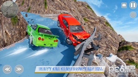 Car Crash Icy Mountain Road