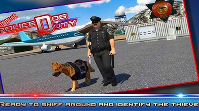 3D飞机场警犬