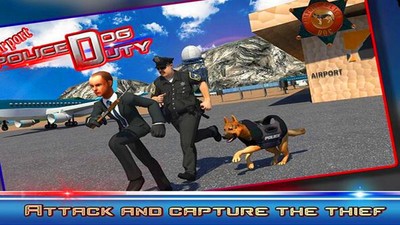 3D飞机场警犬