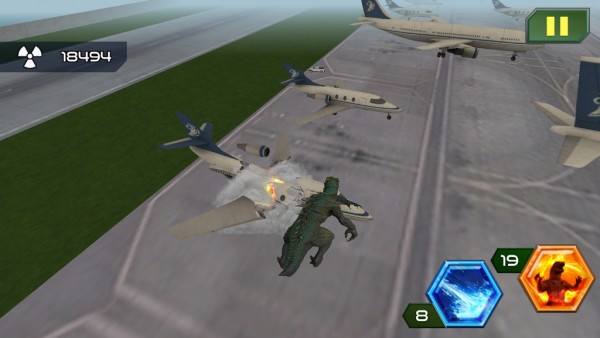 哥斯拉命中粉碎