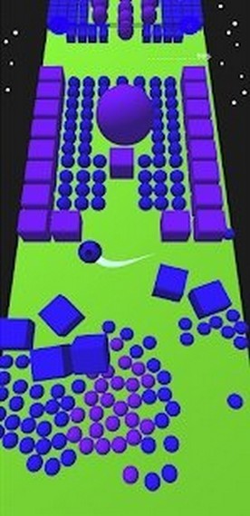 彩色球凹凸粉碎