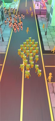 人群跑步城市 人群跑步城市