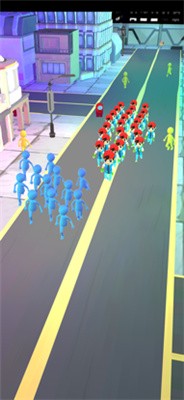 人群跑步城市 人群跑步城市