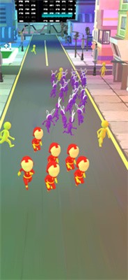 人群跑步城市 人群跑步城市