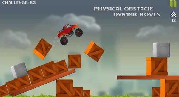 卡通障碍卡车 卡通障碍卡车