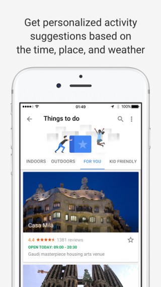 Google Trips app