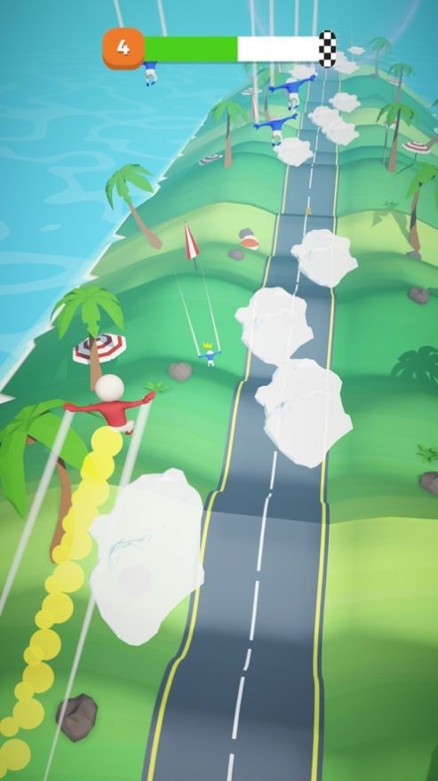 越野跑飞行火柴人