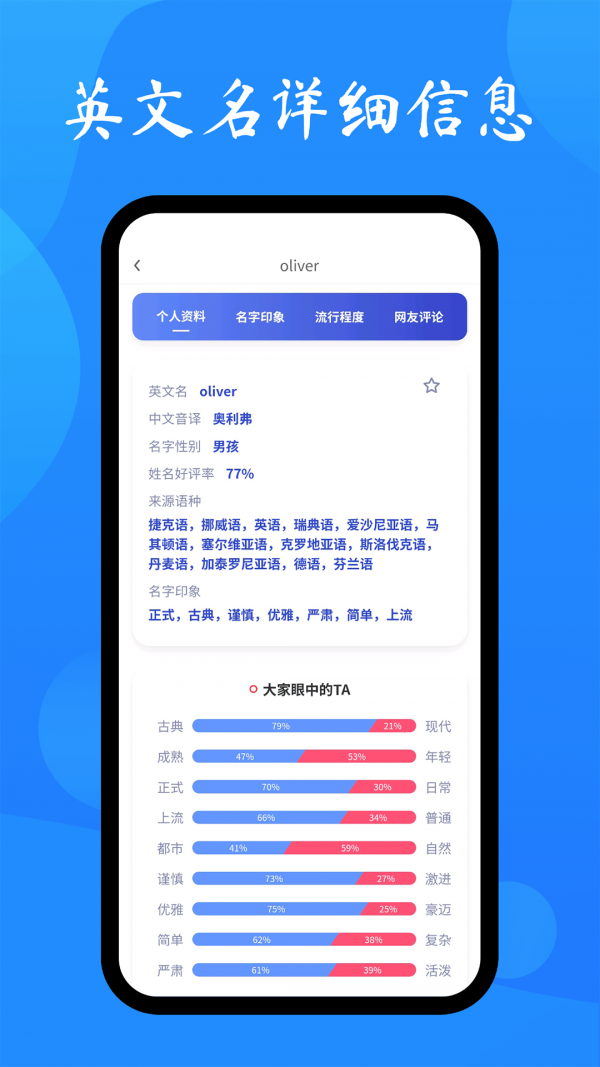 英文名取名助手
