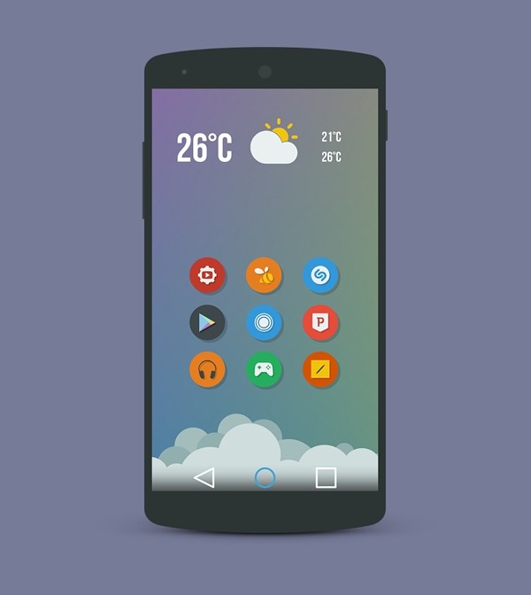 Naxos Flat Round Icon Pack