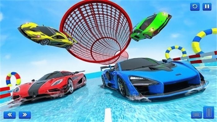 水上特技车游戏(water surfing car stunts)