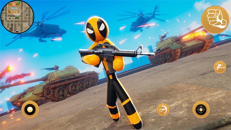 火柴人英雄城市蜘蛛人游戏