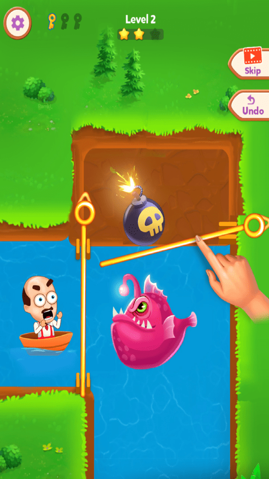 救救老爹拉针闯关