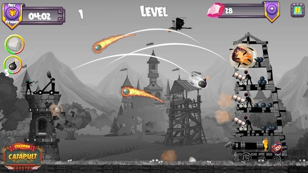 火柴人投石机射手游戏 火柴人投石机射手游戏
