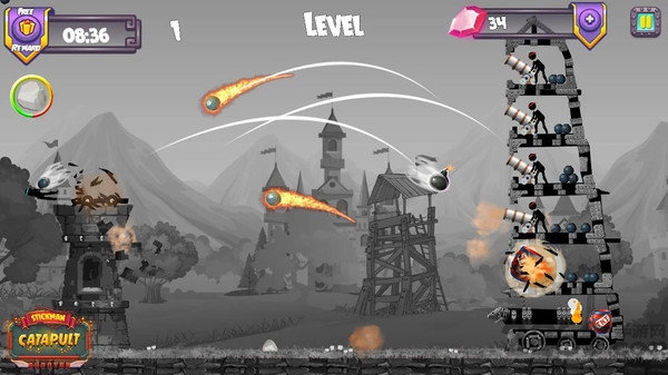 火柴人投石机射手游戏 火柴人投石机射手游戏