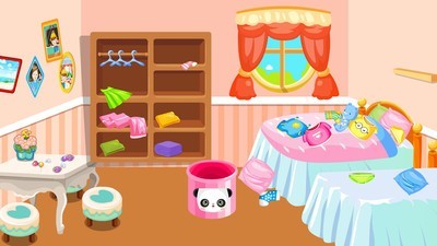 兔宝宝整理房间