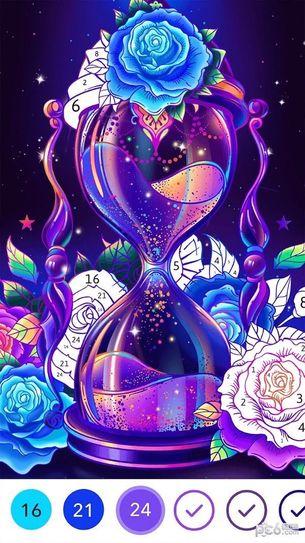 快乐数字填色艺术 快乐数字填色艺术