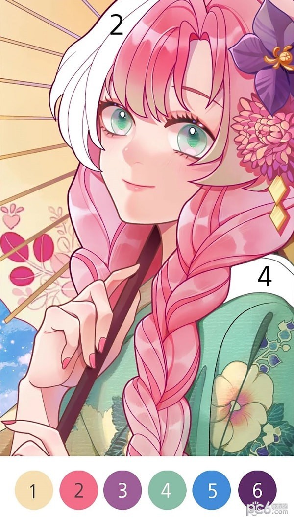 快乐数字填色艺术 快乐数字填色艺术