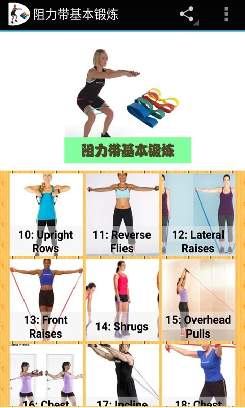 阻力带基本锻炼