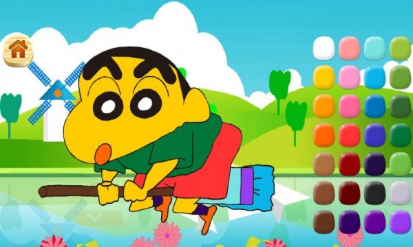 蜡笔小新爱画画