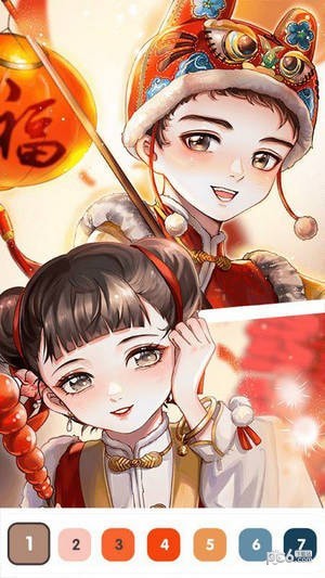 数字填色解压涂色书