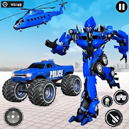 美国警察怪物卡车机器人游戏 v4.1 安卓版