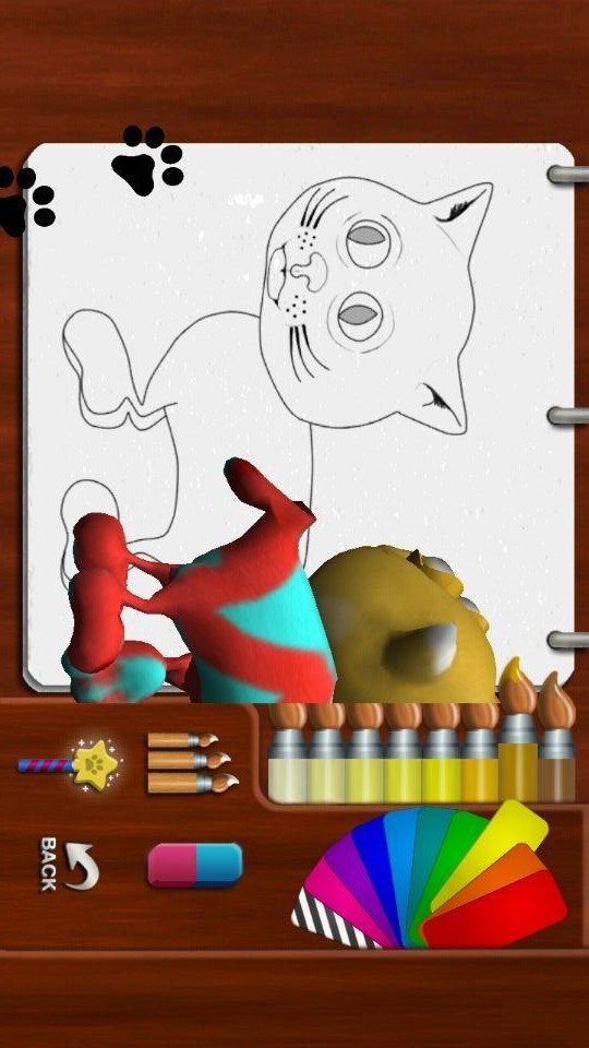 宝宝学习涂画猫 宝宝学习涂画猫