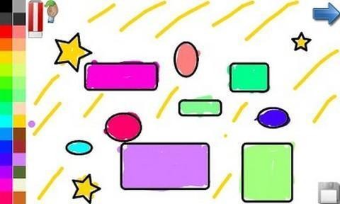 幼儿的形状着色