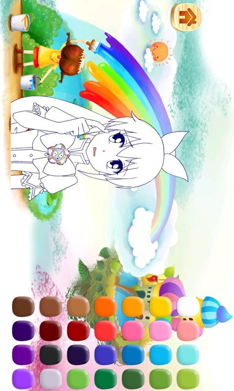 巴啦啦儿童着色板