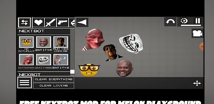 甜瓜游乐场nextbot模组游戏(nextbot mod for melon)