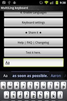 MultiLing Keyboard