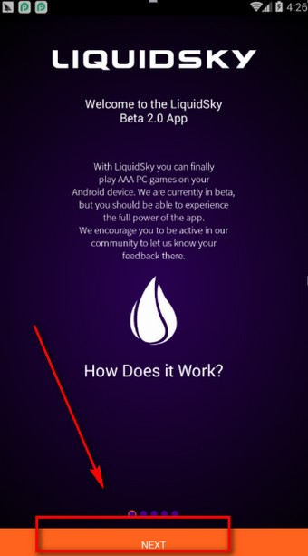 LiquidSky app