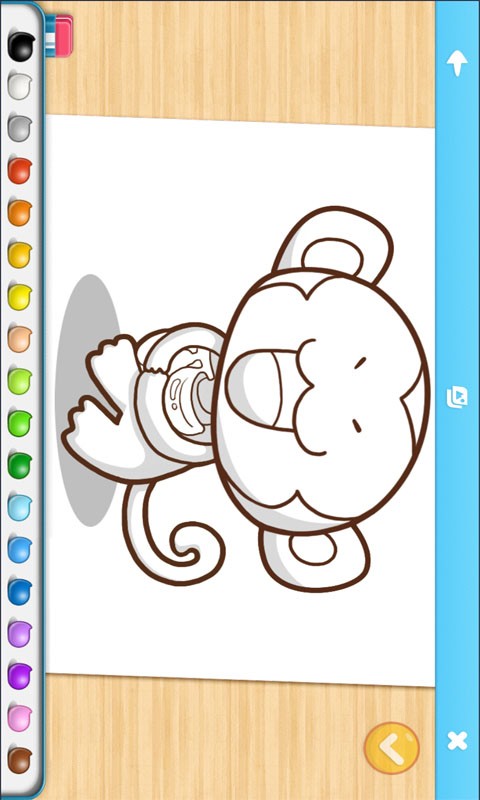 宝宝动物填色开巴士