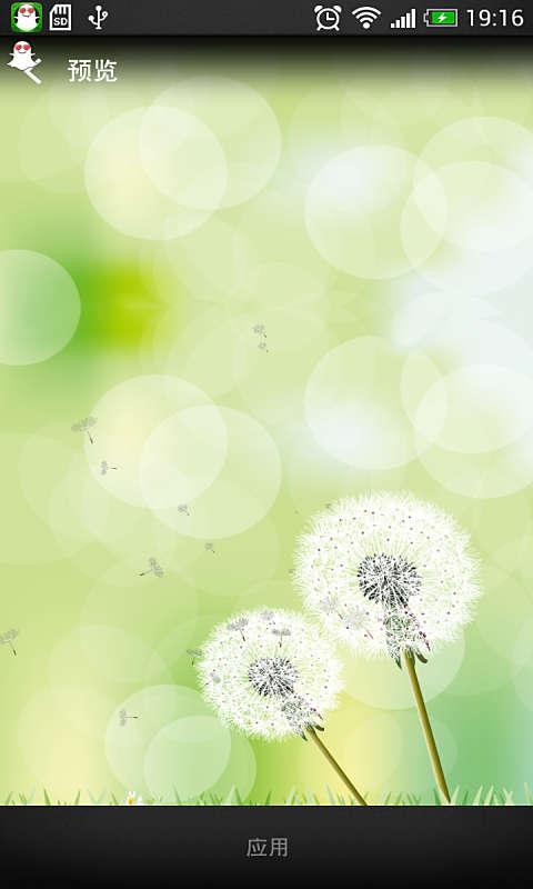GalaxyS3蒲公英动态壁纸
