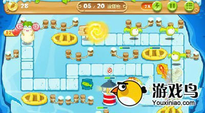 《保卫萝卜2》第101关浮冰主题布阵图[多图]图片3